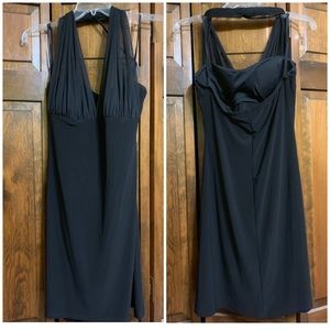 Black Halter Cocktail Dress